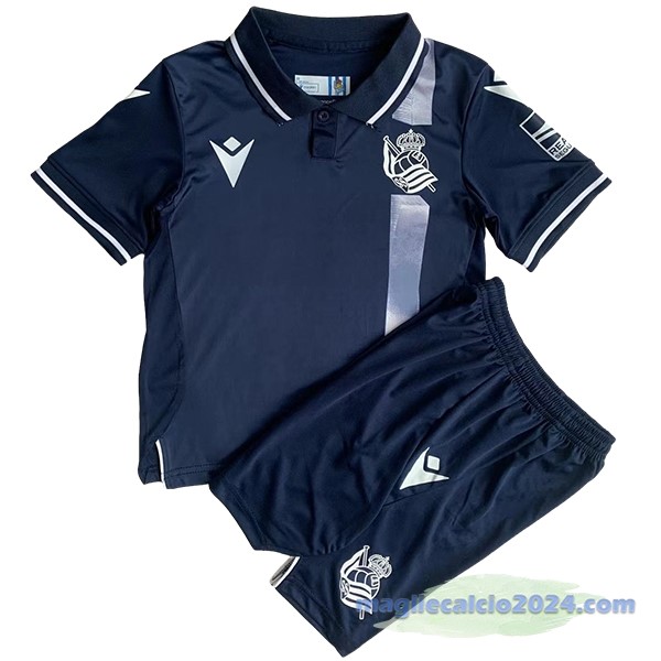 Seconda Conjunto De Bambino Real Sociedad 2023 2024 Blu Poco Prezzo