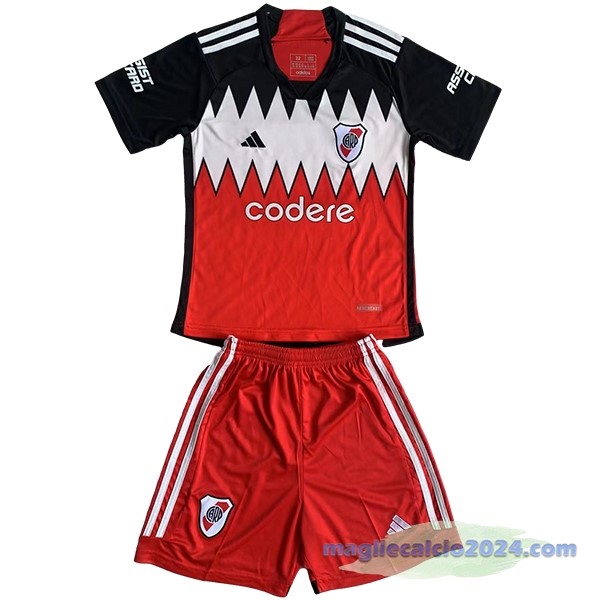 Seconda Conjunto De Bambino River Plate 2023 2024 Rosso Poco Prezzo