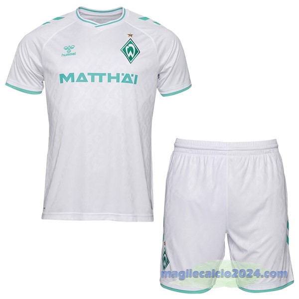 Seconda Conjunto De Bambino Werder Bremen 2023 2024 Bianco Poco Prezzo