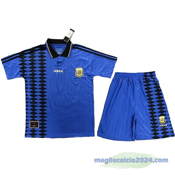 Seconda Conjunto De Uomo Argentina Retro 1994 Blu Poco Prezzo