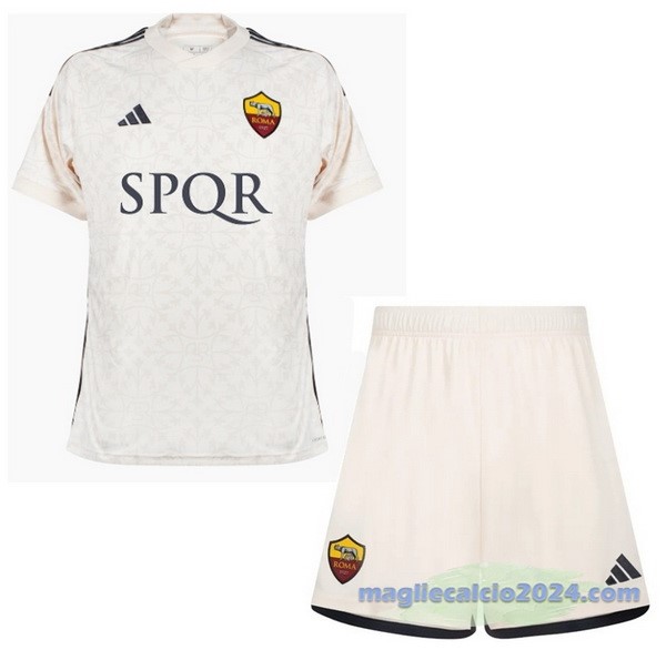 Seconda Conjunto De Uomo As Roma 2023 2024 Giallo Poco Prezzo
