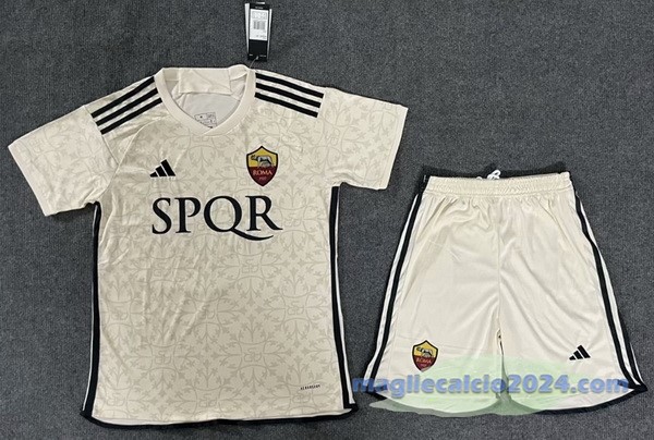 Seconda Conjunto De Uomo As Roma 2023 2024 Giallo Poco Prezzo