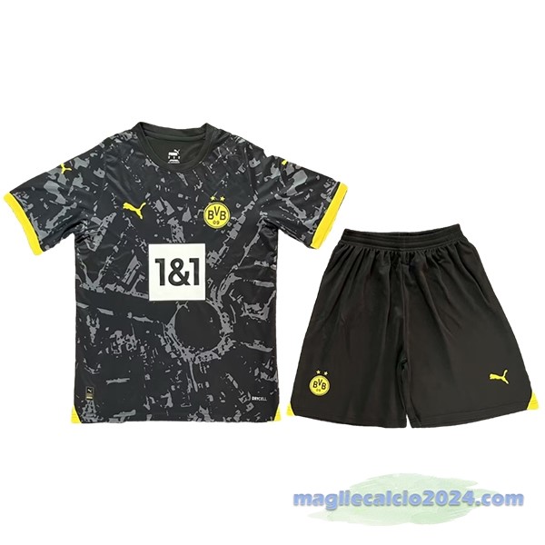 Seconda Conjunto De Uomo Borussia Dortmund 2023 2024 Nero Poco Prezzo