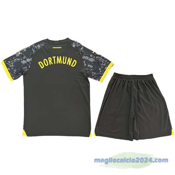 Seconda Conjunto De Uomo Borussia Dortmund 2023 2024 Nero Poco Prezzo