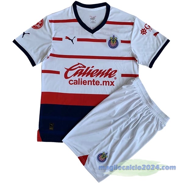 Seconda Conjunto De Uomo CD Guadalajara 2023 2024 Bianco Poco Prezzo