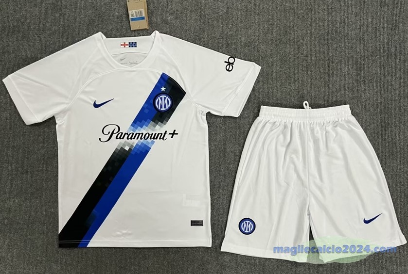 Seconda Conjunto De Uomo Inter Milán 2023 2024 Bianco Poco Prezzo