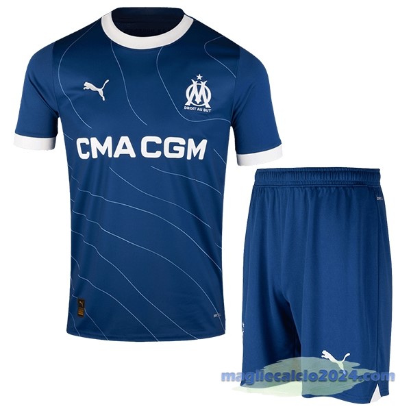 Seconda Conjunto De Uomo Marsella 2023 2024 Blu Poco Prezzo