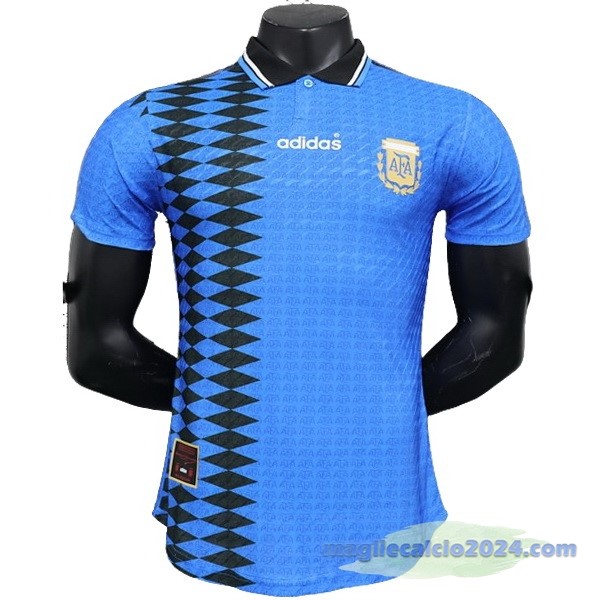 Seconda Giocatori Maglia Argentina Retro 1994 Blu Poco Prezzo