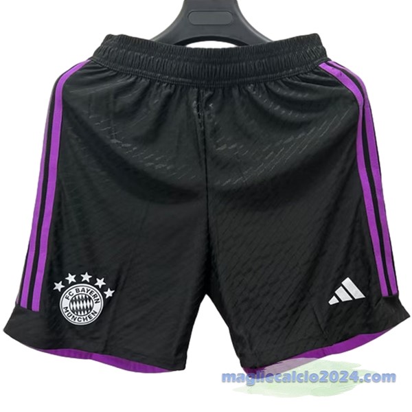Seconda Giocatori Pantaloni Bayern Múnich 2023 2024 Nero Poco Prezzo