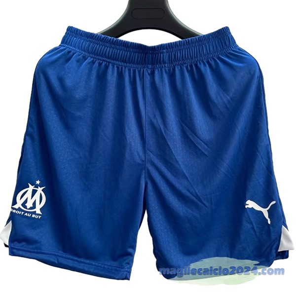 Seconda Giocatori Pantaloni Marsella 2023 2024 Blu Poco Prezzo