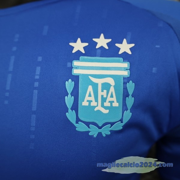 Seconda Giocatori concetto Maglia Argentina 2024 Blu Poco Prezzo
