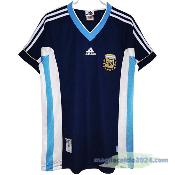 Seconda Maglia Argentina Retro 1998 Blu Poco Prezzo