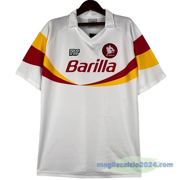 Seconda Maglia As Roma Retro 1990 1991 Bianco Poco Prezzo