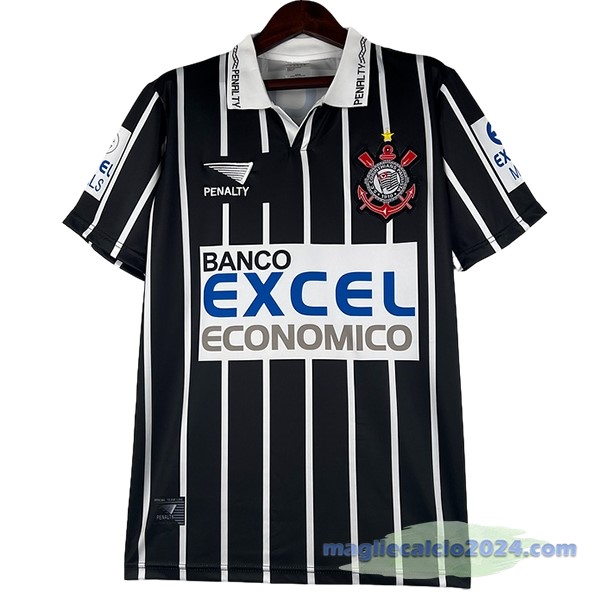 Seconda Maglia Corinthians Paulista Retro 1997 Nero Poco Prezzo