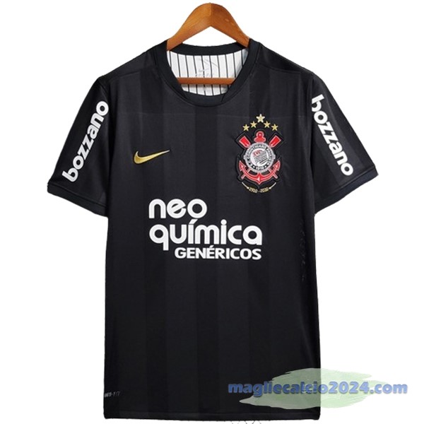 Seconda Maglia Corinthians Paulista Retro 2010 Nero Poco Prezzo