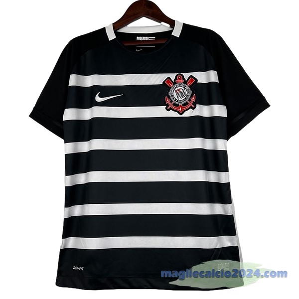 Seconda Maglia Corinthians Paulista Retro 2016 Nero Poco Prezzo