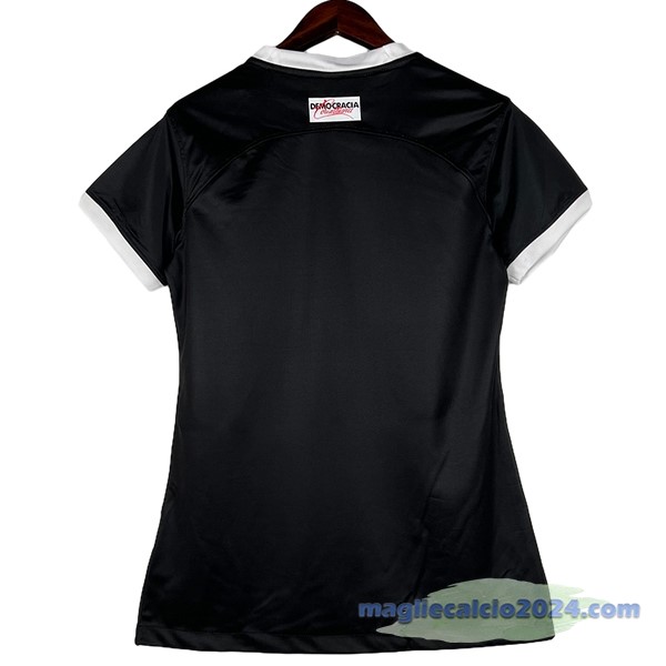 Seconda Maglia Donna Corinthians Paulista 2023 2024 Nero Bianco Poco Prezzo