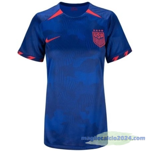 Seconda Maglia Donna Stati Uniti 2023 Blu Poco Prezzo