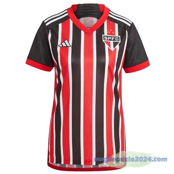 Seconda Maglia Donna São Paulo 2023 2024 Rosso Poco Prezzo