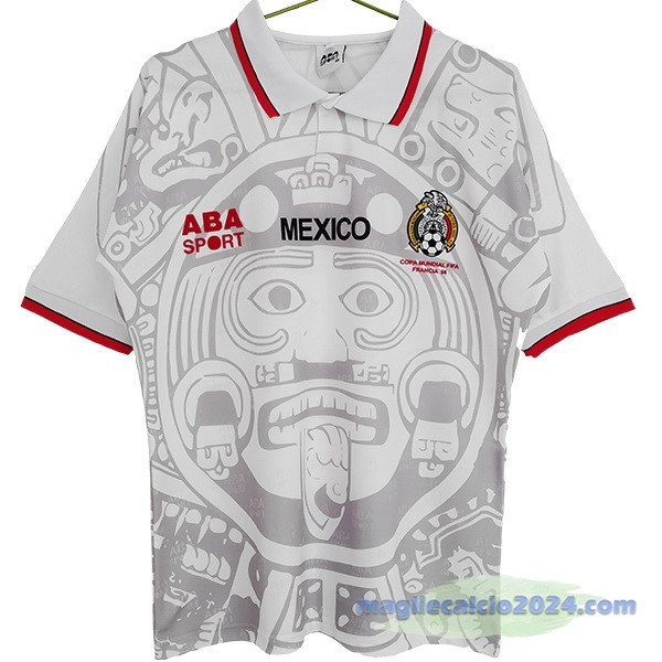 Seconda Maglia Mexico Retro 1998 Bianco Poco Prezzo