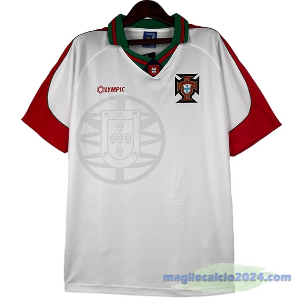 Seconda Maglia Portogallo Retro 1996 Bianco Poco Prezzo