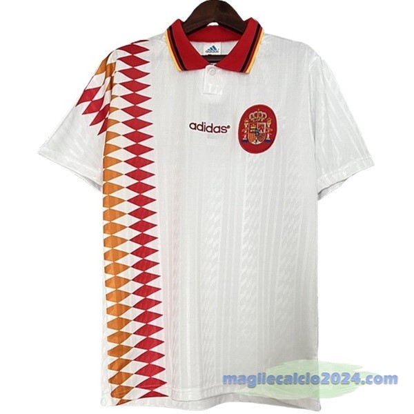 Seconda Maglia Spagna Retro 1994 Bianco Poco Prezzo