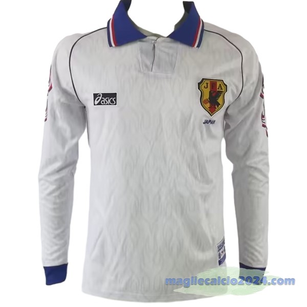 Seconda Manica lunga Maglia Giappone Retro 1998 Bianco Poco Prezzo