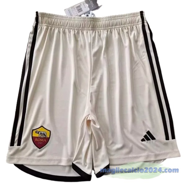 Seconda Pantaloni As Roma 2023 2024 Giallo Poco Prezzo