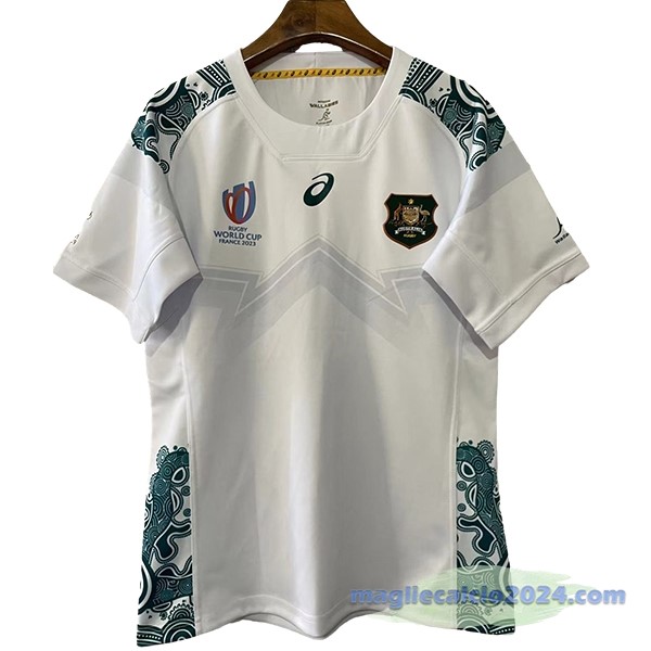 Seconda Rugby Maglia Australia Championne du Monde 2023 Bianco Poco Prezzo