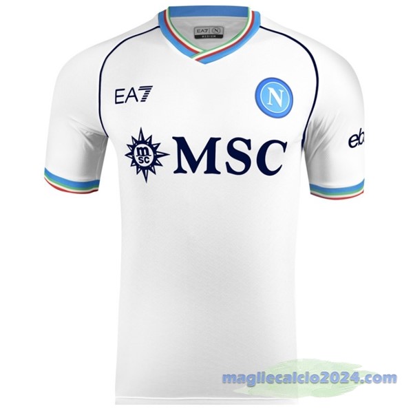 Seconda Thailandia Maglia Napoli 2023 2024 I Bianco Poco Prezzo