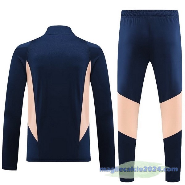 Set Completo Felpa Allenamento Ajax 2023 2024 Blu Navy II Rosa Poco Prezzo