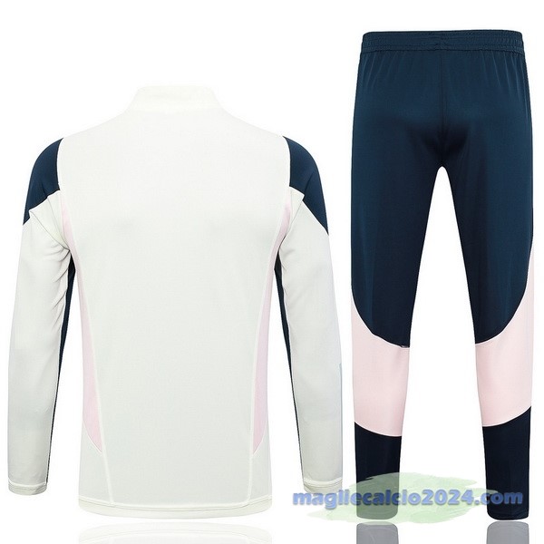 Set Completo Felpa Allenamento Ajax 2023 2024 Verde Luce Blu Poco Prezzo