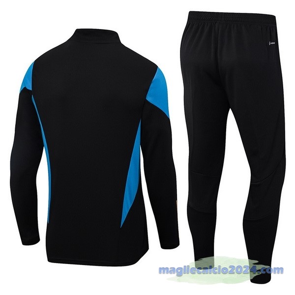 Set Completo Felpa Allenamento Bambino Germania 2023 Nero I Blu Poco Prezzo
