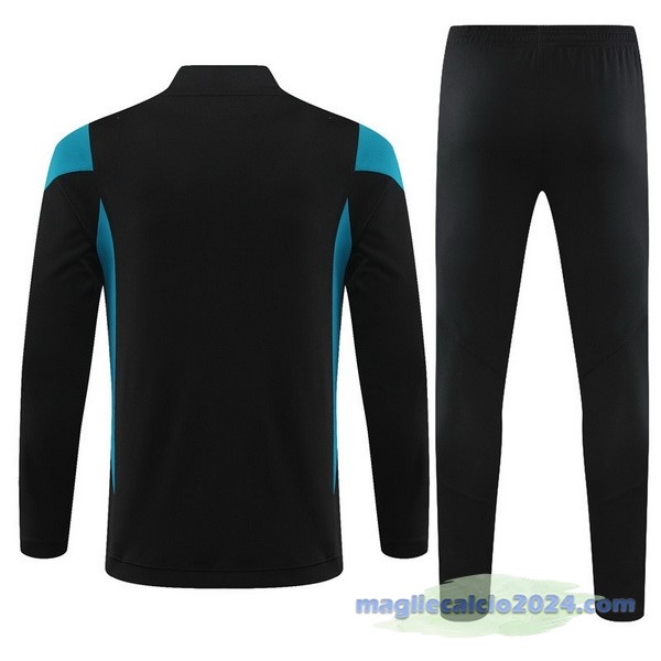Set Completo Felpa Allenamento Bambino Germania 2023 Nero Verde Poco Prezzo