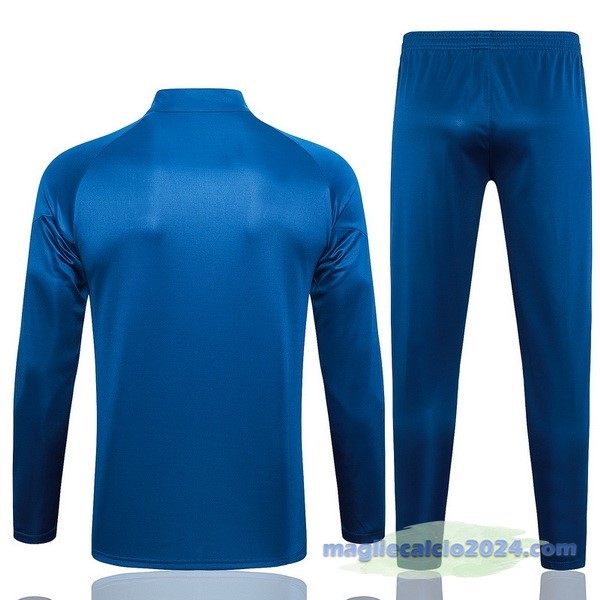Set Completo Felpa Allenamento Bambino Marsella 2023 2024 II Blu Poco Prezzo