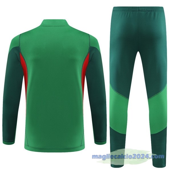 Set Completo Felpa Allenamento Bambino Messico 2023 Verde Poco Prezzo