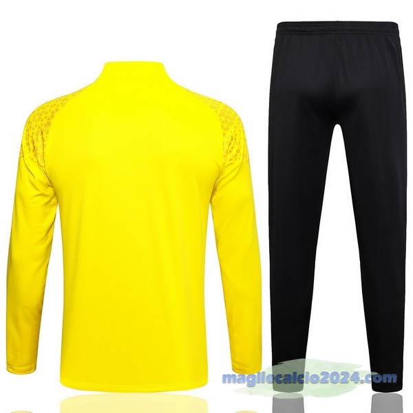 Set Completo Felpa Allenamento Borussia Dortmund 2023 2024 Giallo Nero Poco Prezzo