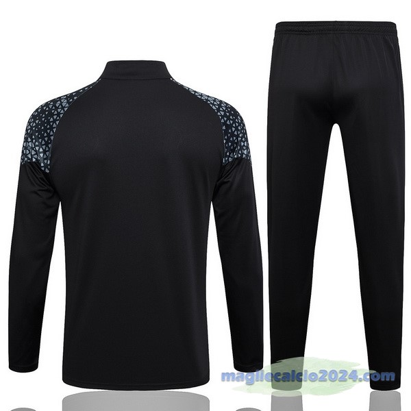Set Completo Felpa Allenamento Borussia Dortmund 2023 2024 Nero Poco Prezzo