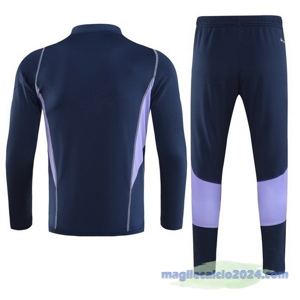 Set Completo Felpa Allenamento Cruzeiro 2023 2024 Blu Navy I Purpureo Poco Prezzo