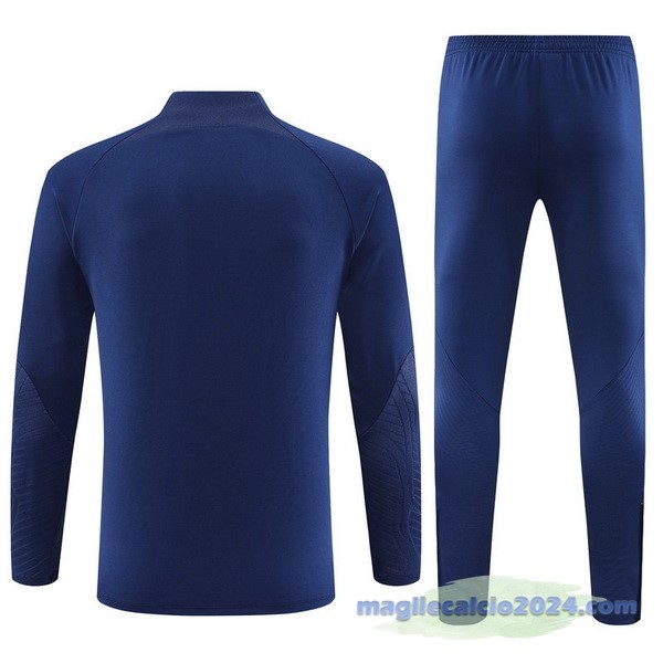 Set Completo Felpa Allenamento Portogallo 2023 Blu I Navy Poco Prezzo