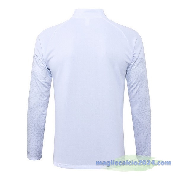 Set Completo Lunga Zip Giacca AC Milan 2023 2024 Bianco Poco Prezzo