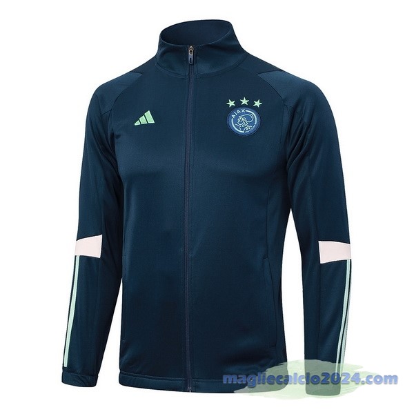 Set Completo Lunga Zip Giacca Ajax 2023 2024 Blu Navy Rosa Poco Prezzo