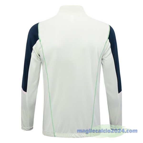 Set Completo Lunga Zip Giacca Ajax 2023 2024 Verde Luce Blu Poco Prezzo