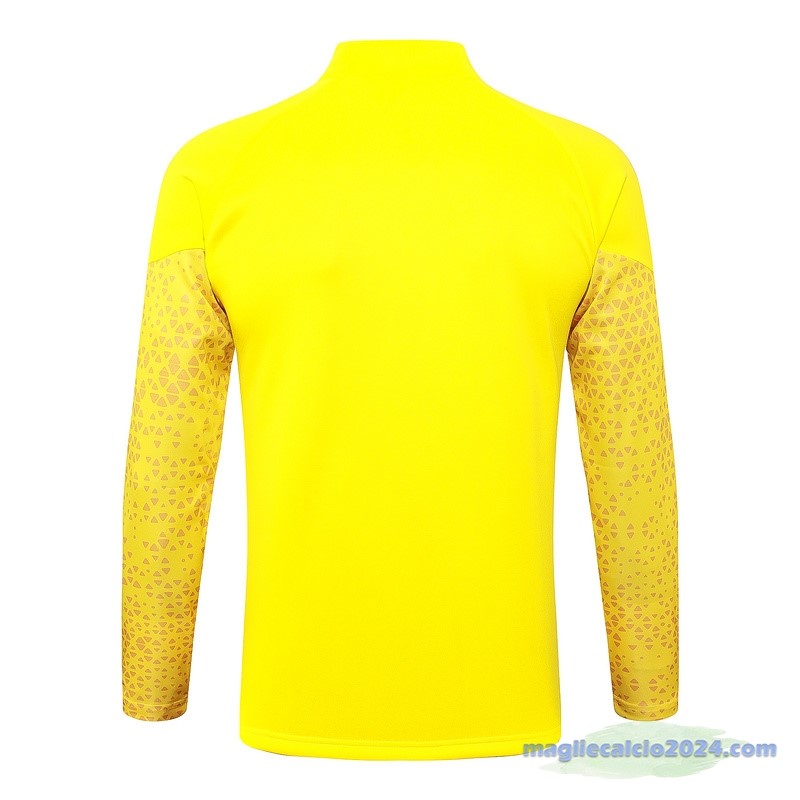 Set Completo Lunga Zip Giacca Borussia Dortmund 2023 2024 Giallo Poco Prezzo