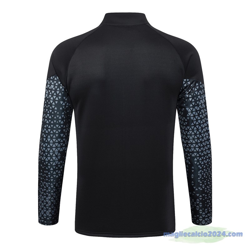 Set Completo Lunga Zip Giacca Borussia Dortmund 2023 2024 Nero Grigio Poco Prezzo