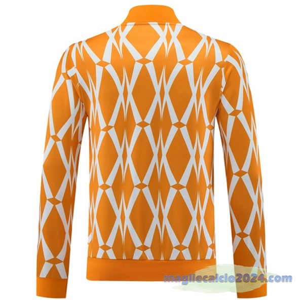 Set Completo Lunga Zip Giacca Costa d'Avorio 2023 Arancione Poco Prezzo