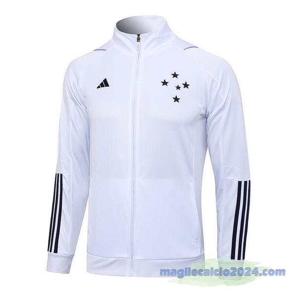 Set Completo Lunga Zip Giacca Cruzeiro 2023 2024 Bianco Poco Prezzo