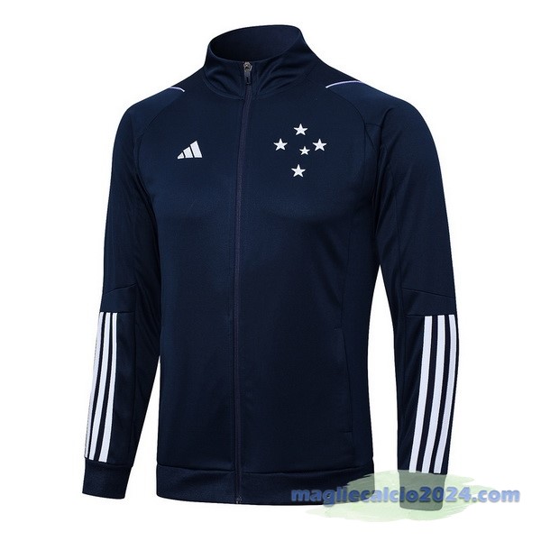 Set Completo Lunga Zip Giacca Cruzeiro 2023 2024 Blu Navy Poco Prezzo