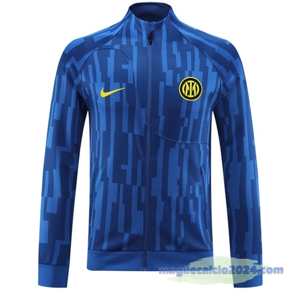 Set Completo Lunga Zip Giacca Inter Milán 2023 2024 I Blu Poco Prezzo