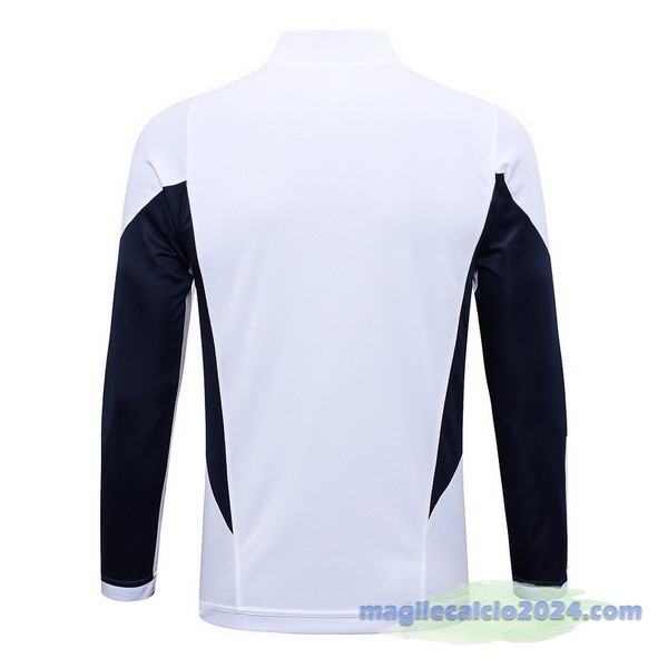 Set Completo Lunga Zip Giacca Italia 2023 Bianco Blu Navy Poco Prezzo